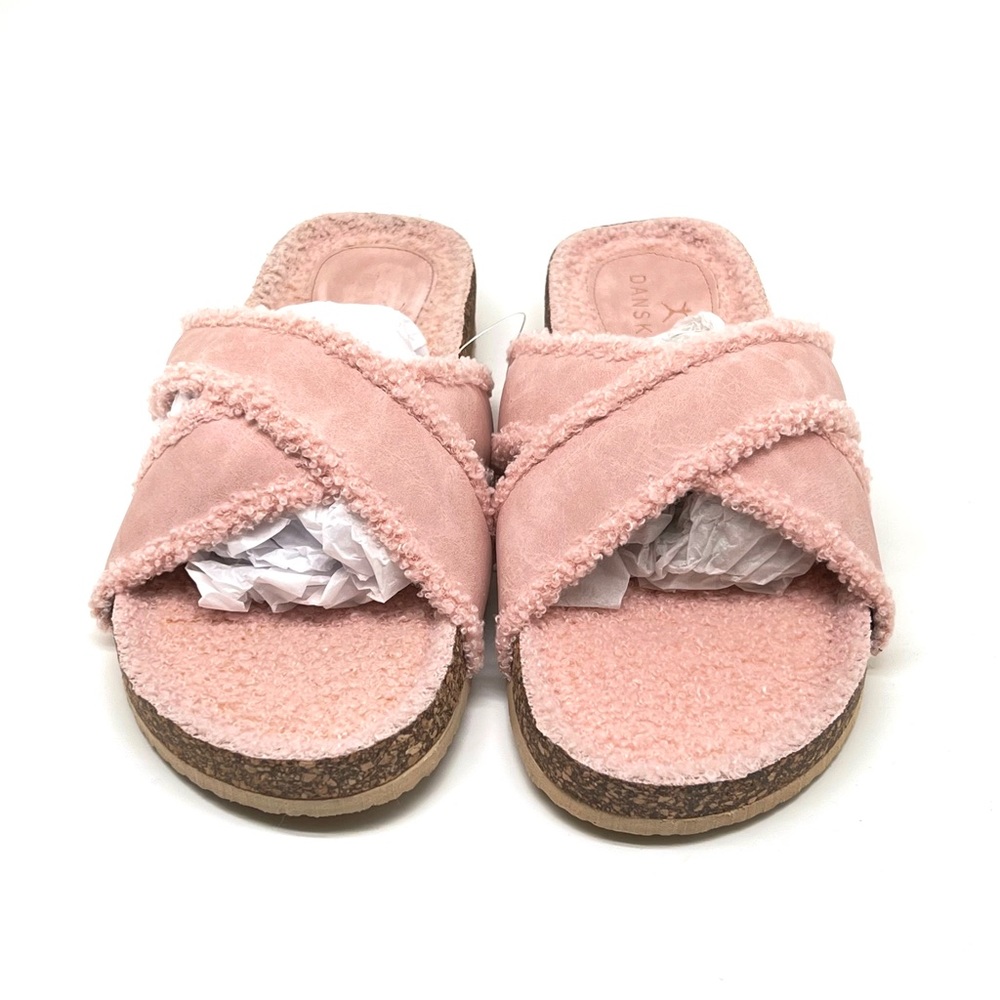 Danskin Womens Tranquil Slip On Flat Slide Sandals Pink Size 8 - Picture 3 of 10